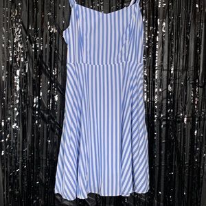 Old Navy Blue and White Striped Dress